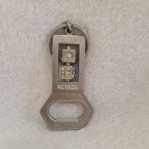 Las Vegas, Nevada Keychain Bottle Opener Spinning Dice